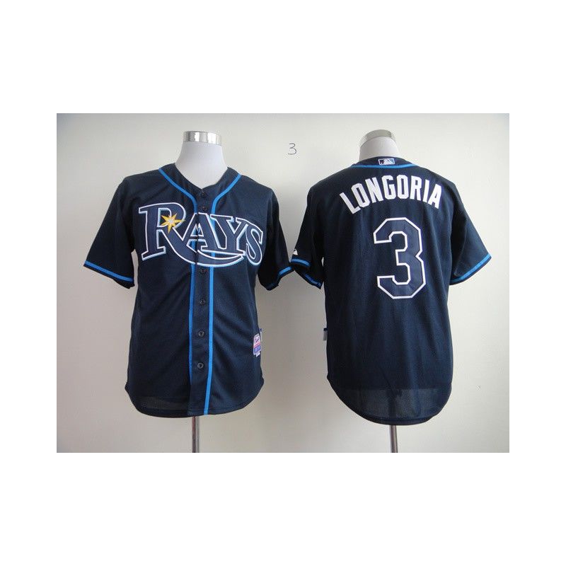 Cheap Evan Longoria Rays Jersey From China #3 Navy