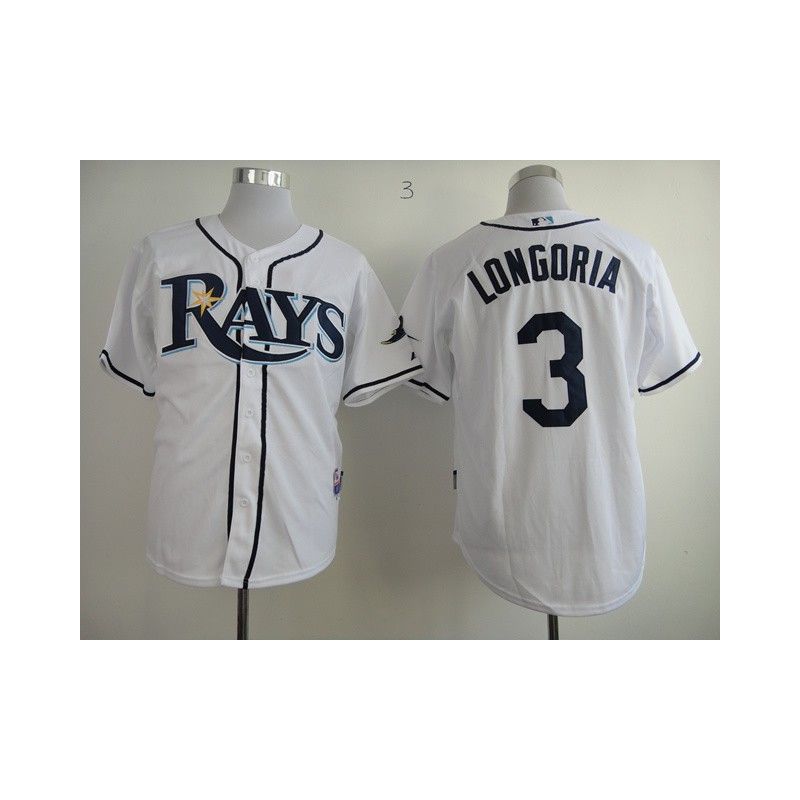 Cheap Evan Longoria Rays Jersey From China #3 White