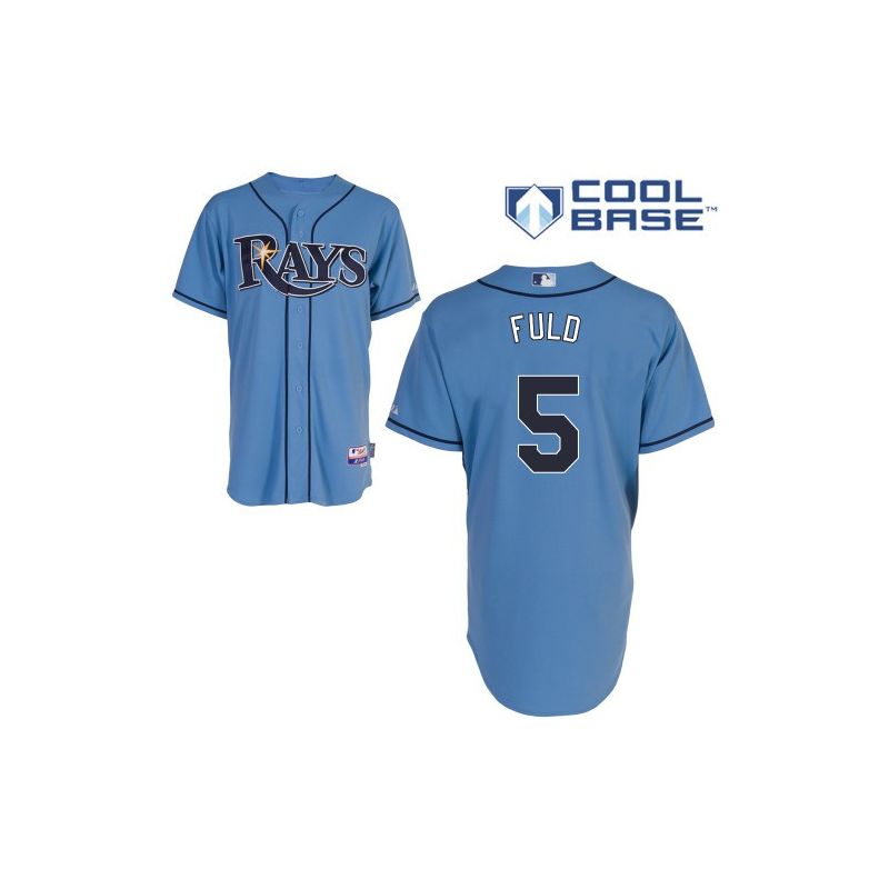 Cheap Sam Fuld Rays Jersey From China #5 Baby Blue