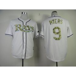 Cheap Wil Myers Rays Jersey From China #9 White Camo Font