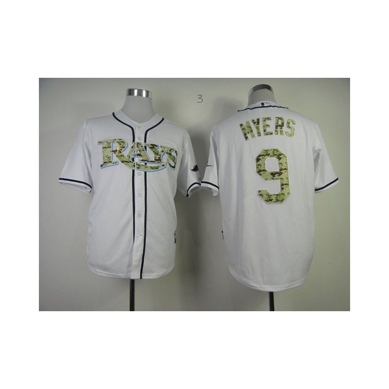 Cheap Wil Myers Rays Jersey From China #9 White Camo Font