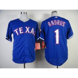 Cheap Elvis Andrus Rangers Jersey From China #1 Blue