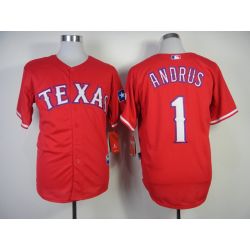Cheap Elvis Andrus Rangers Jersey From China #1 Red