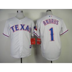 Cheap Elvis Andrus Rangers Jersey From China #1 White