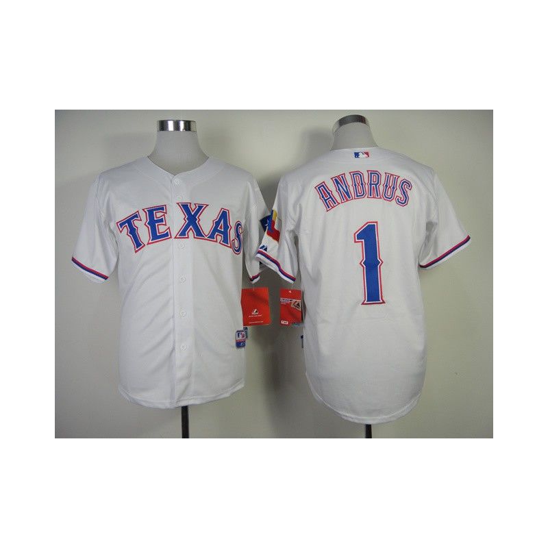 Cheap Elvis Andrus Rangers Jersey From China #1 White Cheap Elvis Andrus Rangers Jersey From China #1 White
