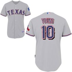 Cheap Michael Young Rangers Jersey From China #10 Grey