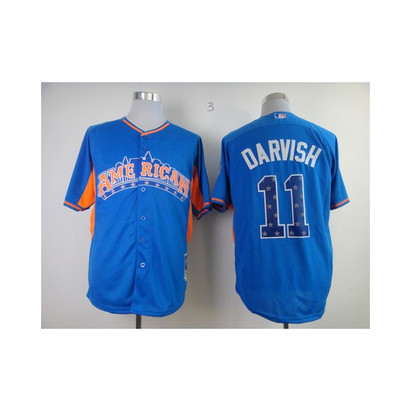 Cheap Yu Darvish Rangers Jersey From China #11 Blue 2013 All-Star