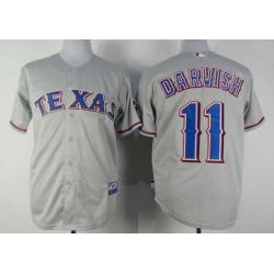 Cheap Yu Darvish Rangers Jersey From China #11 Grey