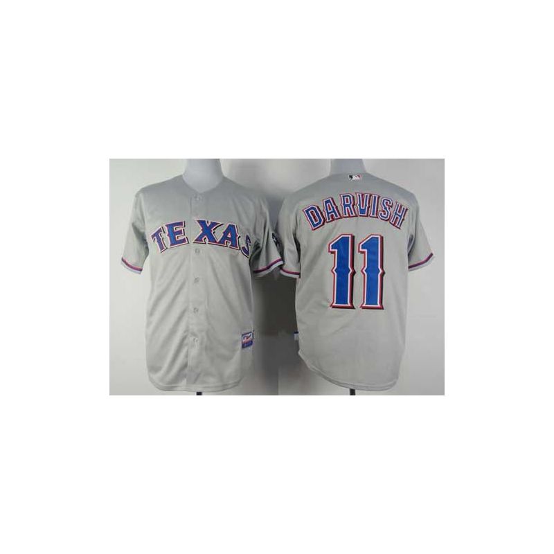Cheap Yu Darvish Rangers Jersey From China #11 Grey Cheap Yu Darvish Rangers Jersey From China #11 Grey