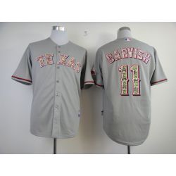 Cheap Yu Darvish Rangers Jersey From China #11 Grey Camo Font