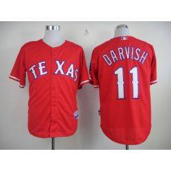 Cheap Yu Darvish Rangers Jersey From China #11 Red