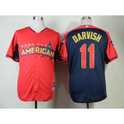 Cheap Yu Darvish Rangers Jersey From China #11 Red-Blue American League