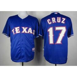 Cheap Nelson Cruz Rangers Jersey From China #17 Blue