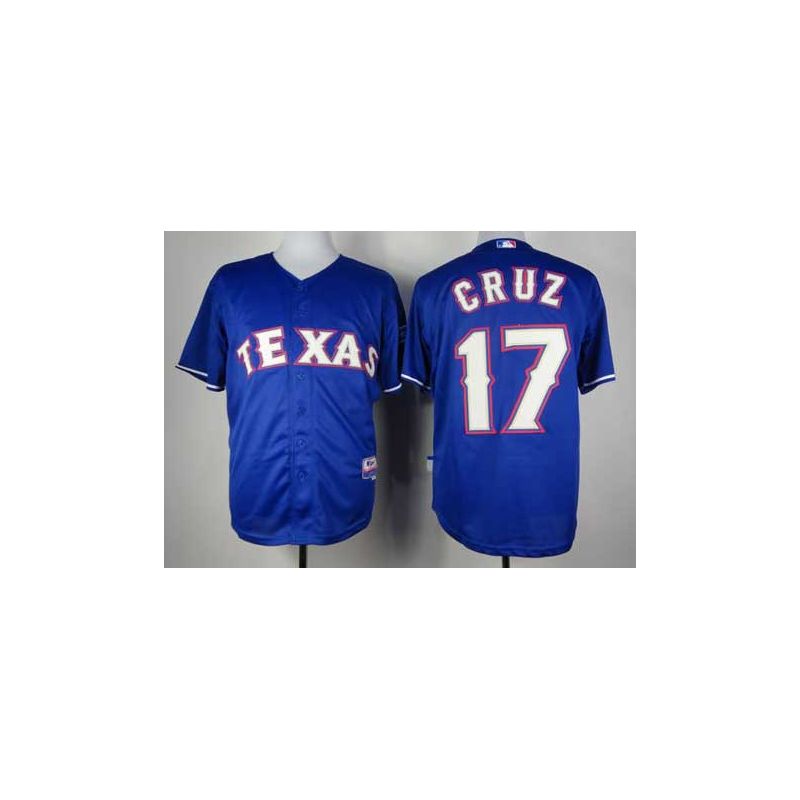 Cheap Nelson Cruz Rangers Jersey From China #17 Blue Cheap Nelson Cruz Rangers Jersey From China #17 Blue