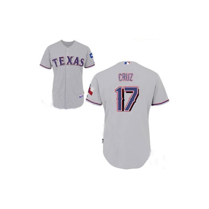 Cheap Nelson Cruz Rangers Jersey From China #17 Grey Cheap Nelson Cruz Rangers Jersey From China #17 Grey