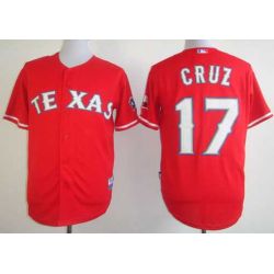 Cheap Nelson Cruz Rangers Jersey From China #17 Red