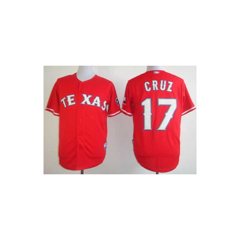 Cheap Nelson Cruz Rangers Jersey From China #17 Red Cheap Nelson Cruz Rangers Jersey From China #17 Red