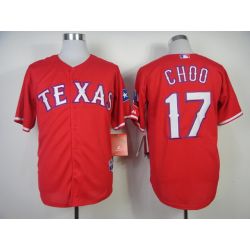Cheap Shin-Soo Choo Rangers Jersey From China #17 Red