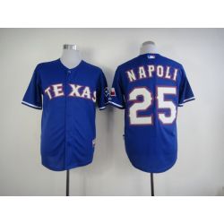 Cheap Mike Napoli Rangers Jersey From China #25 Blue