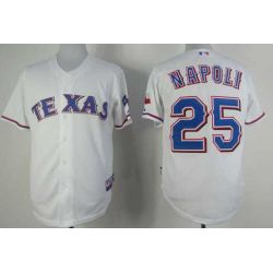 Cheap Mike Napoli Rangers Jersey From China #25 White