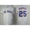 Cheap Mike Napoli Rangers Jersey From China #25 White