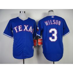 Cheap Russell Wilson Rangers Jersey From China #3 Blue