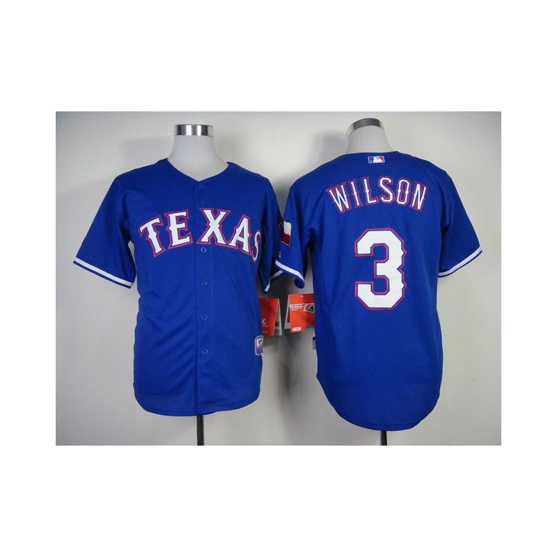 Cheap Russell Wilson Rangers Jersey From China #3 Blue Cheap Russell Wilson Rangers Jersey From China #3 Blue