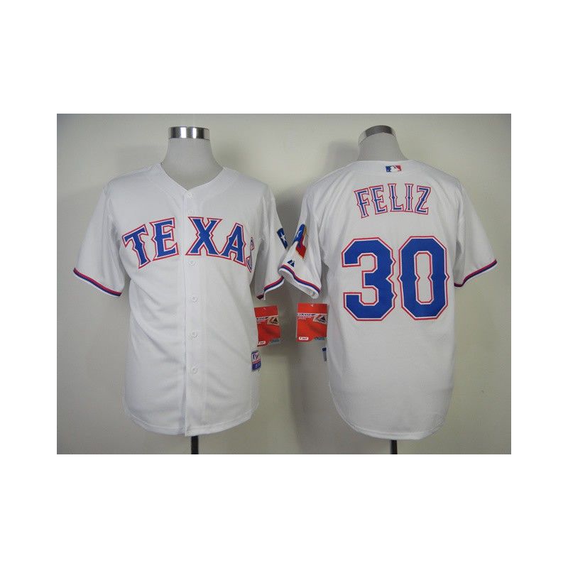 Cheap Neftali Feliz Rangers Jersey From China #30 White Cheap Neftali Feliz Rangers Jersey From China #30 White