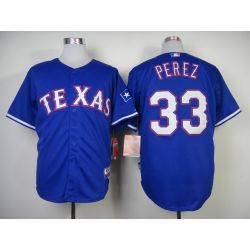Cheap Martin Perez Rangers Jersey From China #33 Blue