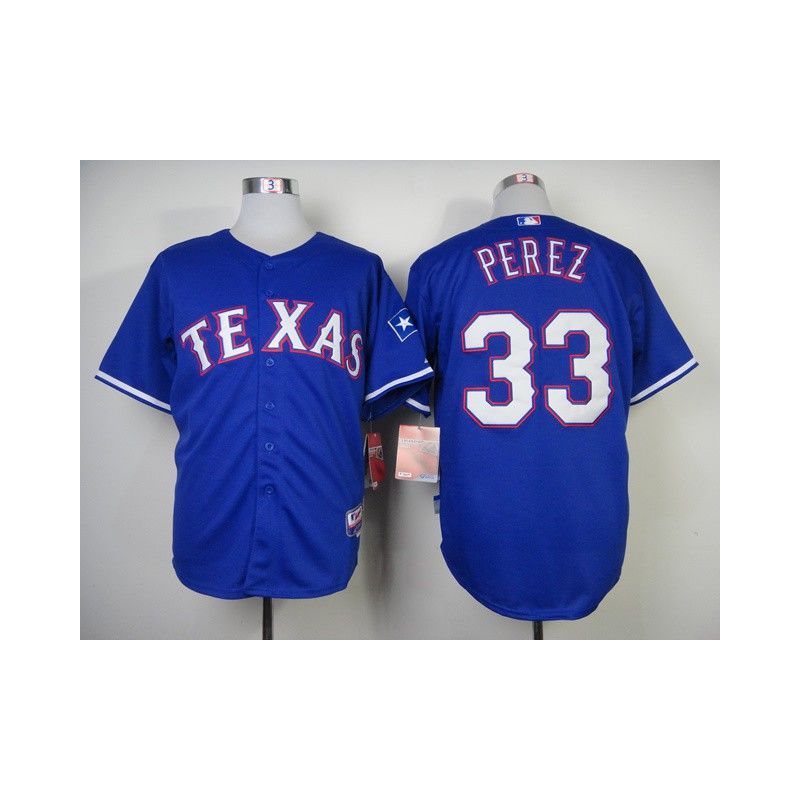 Cheap Martin Perez Rangers Jersey From China #33 Blue Cheap Martin Perez Rangers Jersey From China #33 Blue
