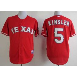 Cheap Lan Kinsler Rangers Jersey From China #5 Red