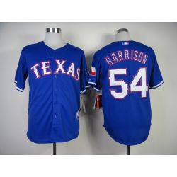 Cheap Matt Harrison Rangers Jersey From China #54 Blue