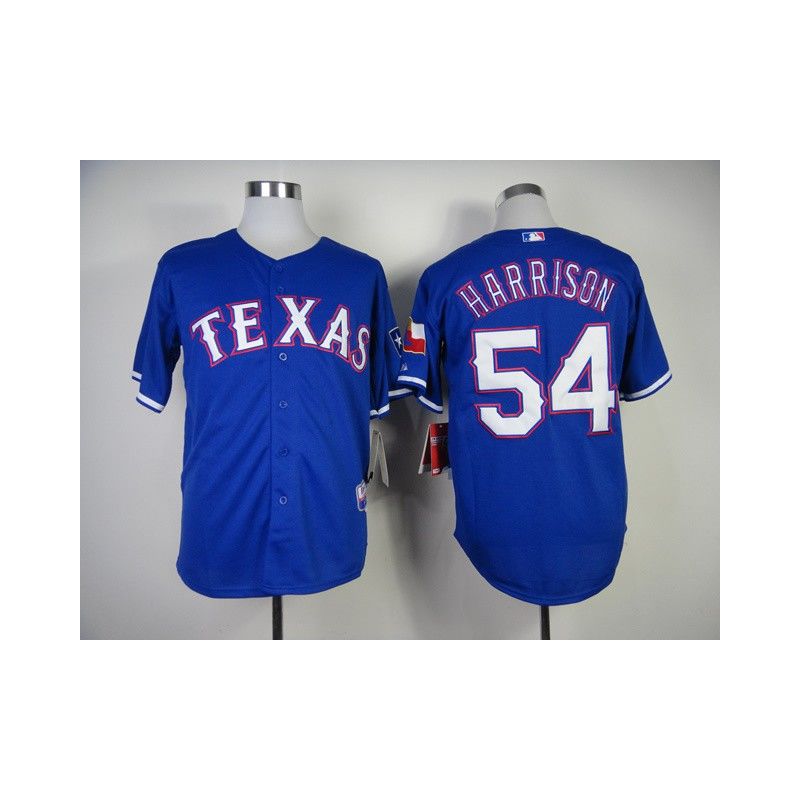 Cheap Matt Harrison Rangers Jersey From China #54 Blue Cheap Matt Harrison Rangers Jersey From China #54 Blue