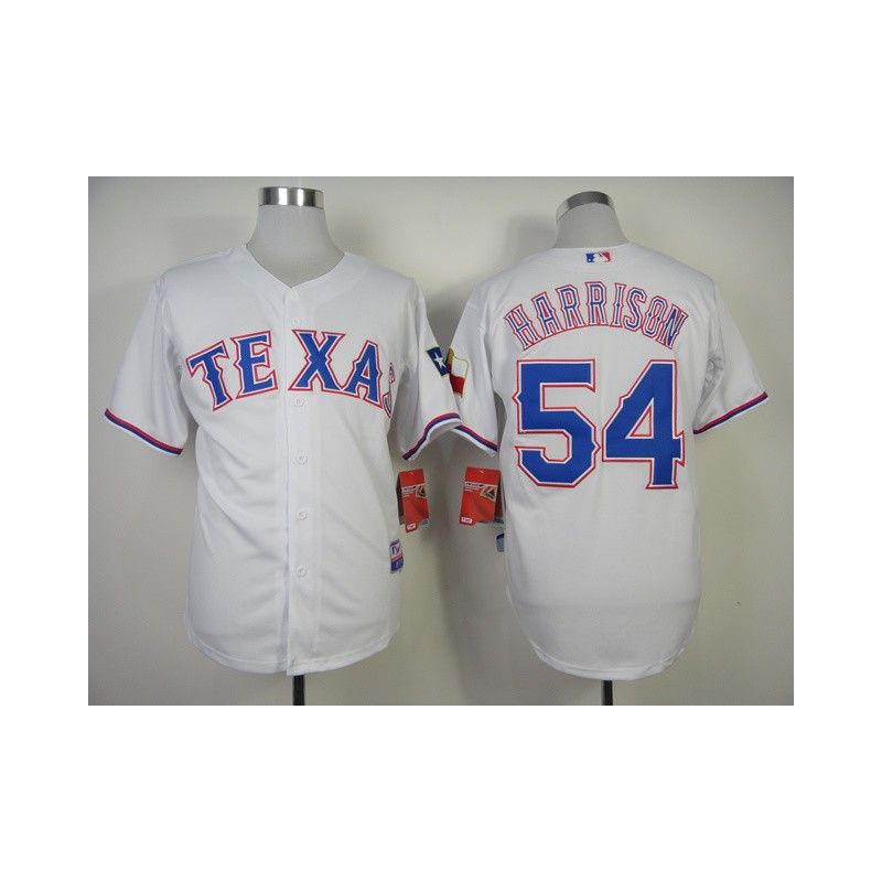 Cheap Matt Harrison Rangers Jersey From China #54 White Cheap Matt Harrison Rangers Jersey From China #54 White
