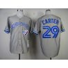 Cheap Joe Carter Blue Jays Jersey From China #29 Grey throwback 1992