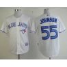 Cheap Josh Johnson Blue Jays Jersey From China #55 White