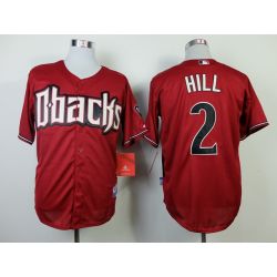 Cheap Aaron Hill Diamondbacks Jersey From China #2 Red