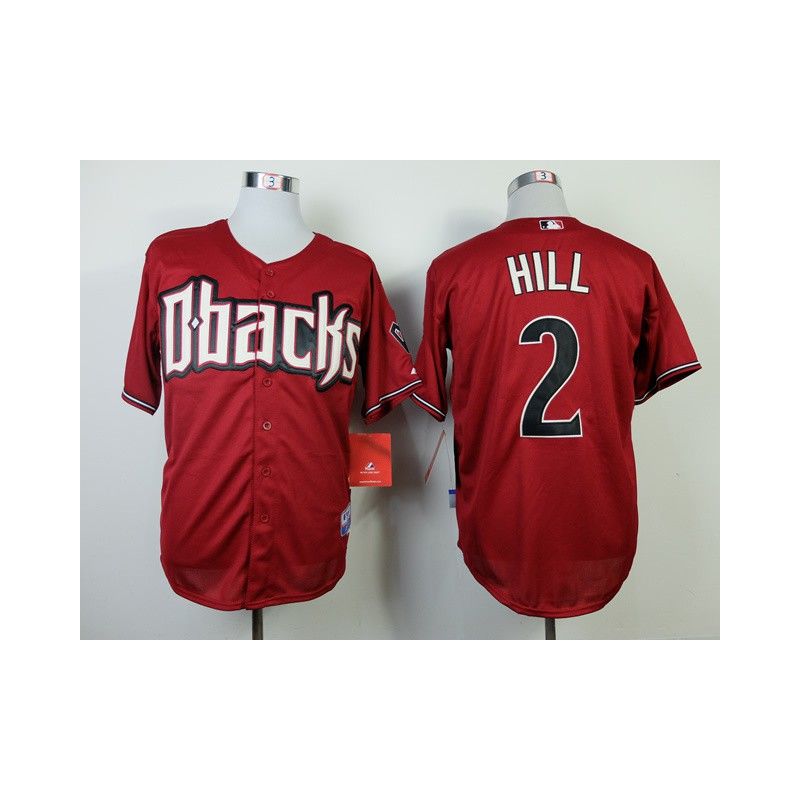 Cheap Aaron Hill Diamondbacks Jersey From China #2 Red