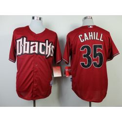 Cheap Trevor Cahill Diamondbacks Jersey From China #35 Red