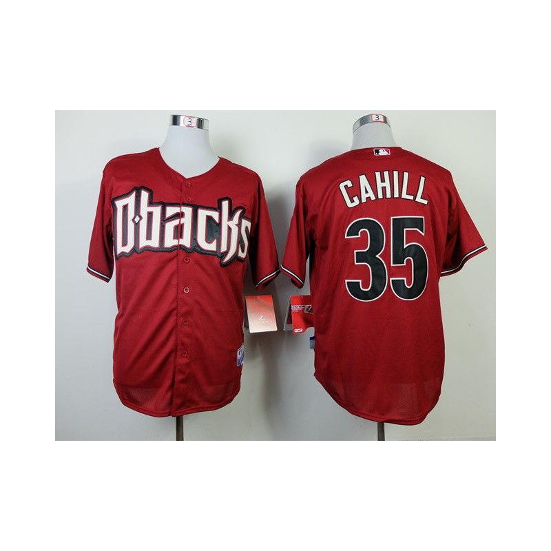 Cheap Trevor Cahill Diamondbacks Jersey From China #35 Red