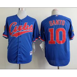 Cheap Ron Santo Cubs Jersey From China #10 Blue 1994 Turn Back the Clock