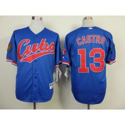 Cheap Starlin Castro Cubs Jersey From China #13 Blue 1994 Turn Back the Clock