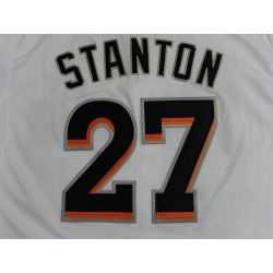 Cheap Giancarlo Stanton Marlins Jersey From China #27 White