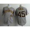Cheap Gerrit Cole Pirates Jersey From China #45 Grey