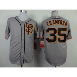 Cheap Brandon Crawford Giants Jersey From China #35 Grey