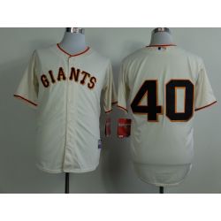 Cheap Madison Bumgarner Giants Jersey From China #40 Cream