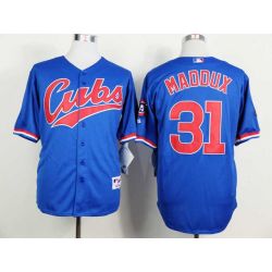 Cheap Greg Maddux Cubs Jersey From China #31 Blue 1994 Turn Back the Clock