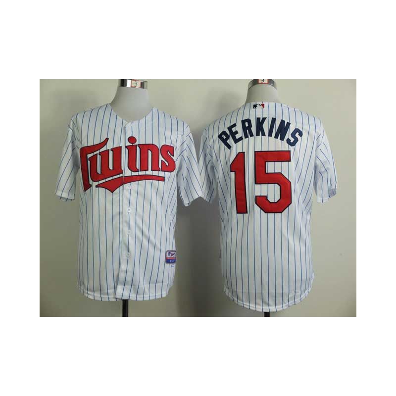 Cheap Glen Perkins Twins Jersey From China #15 White