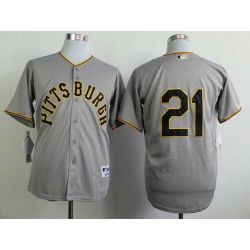 Cheap Roberto Clemente Pirates Jersey From China #21 Grey 1953 Turn Back the Clock
