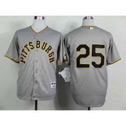 Cheap Gregory Polanco Pirates Jersey From China #25 Grey 1953 Turn Back the Clock